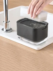 1入組素色加壓肥皂按壓瓶 - 黑色 - 查看 4