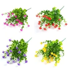 4入組人造花束 - 黃色 - 查看 3