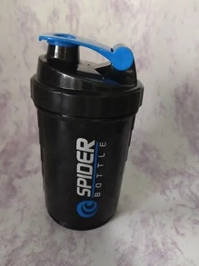 Mezclador de proteínas GENESIS COSMETICS con taza, caja para pastillas, agitador de gimnasio y fitness, botella deportiva, botella de agua para exteriores - Azul - Ver 1