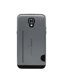 Funda Case Uso Rudo Tarjetero Para LG X Screen Guardian - Gris - Ver 1