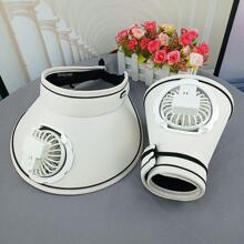 Visera ribete en contraste con Ventilador eléctrico - Beis - Ver 2