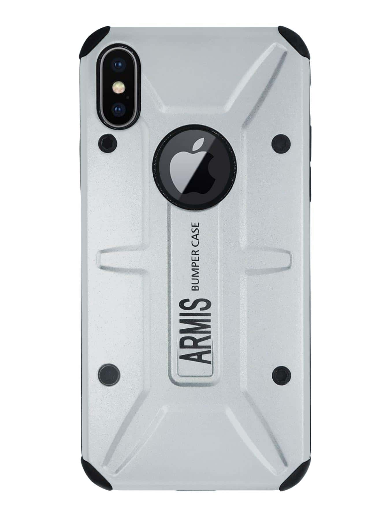 Funda Case Para iPhone X Uso Rudo Armis - Plateado - Ver 1