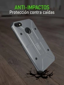 Funda Case Para Moto E4 Plus Uso Rudo Armor - Gris - Ver 2
