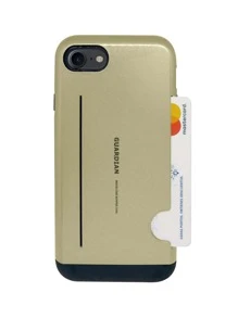 Funda Case Uso Rudo Tarjetero Para Huawei P9 Lite Guardian - Dorado - Ver 2