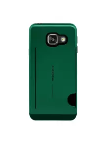 Rugged Use Card Holder Case Cover For Galaxy A3 2016 Guardian - Dark Green - View 1