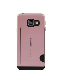 Rugged Use Card Holder Case Cover For Galaxy A3 2016 Guardian - Pink - View 1