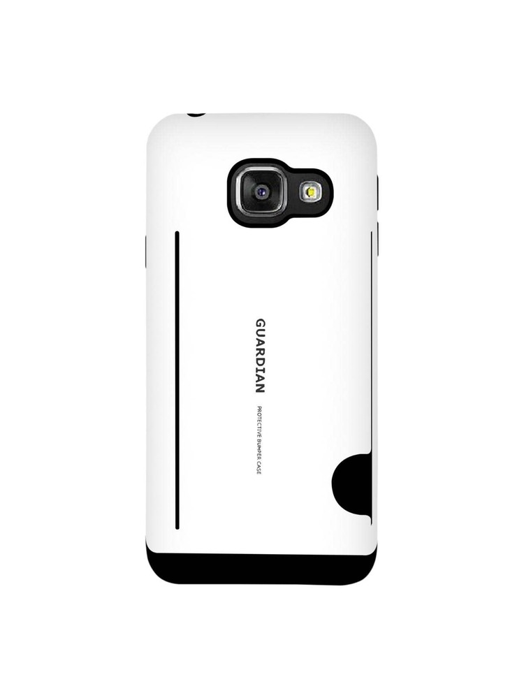Rugged Use Card Holder Case Cover For Galaxy A3 2016 Guardian - trắng - Xem 1