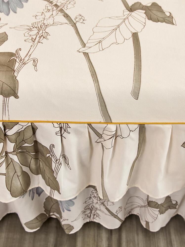 1入現代風格床裙,採用加厚刷毛和親膚面料,不褪色,不起球,不縮水,可機洗,有多種顏色可以選擇 - 彩色 - 查看 6