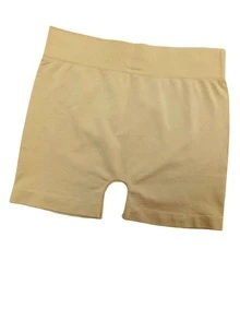 Short de licra para mujer corta. - Camel - Ver 2
