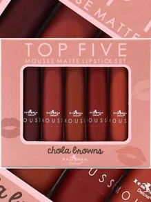 Set de Labiales Matte Chola Browns - Italia Delx - Multicolor - Ver 1