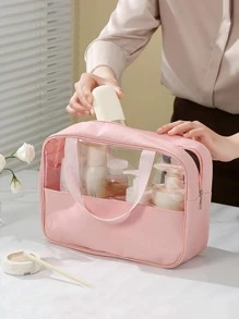 1入組素色洗漱包 - 粉色 - 查看 1