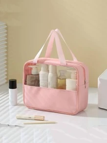1入組素色洗漱包 - 粉色 - 查看 5