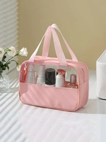 1入組素色洗漱包 - 粉色 - 查看 4