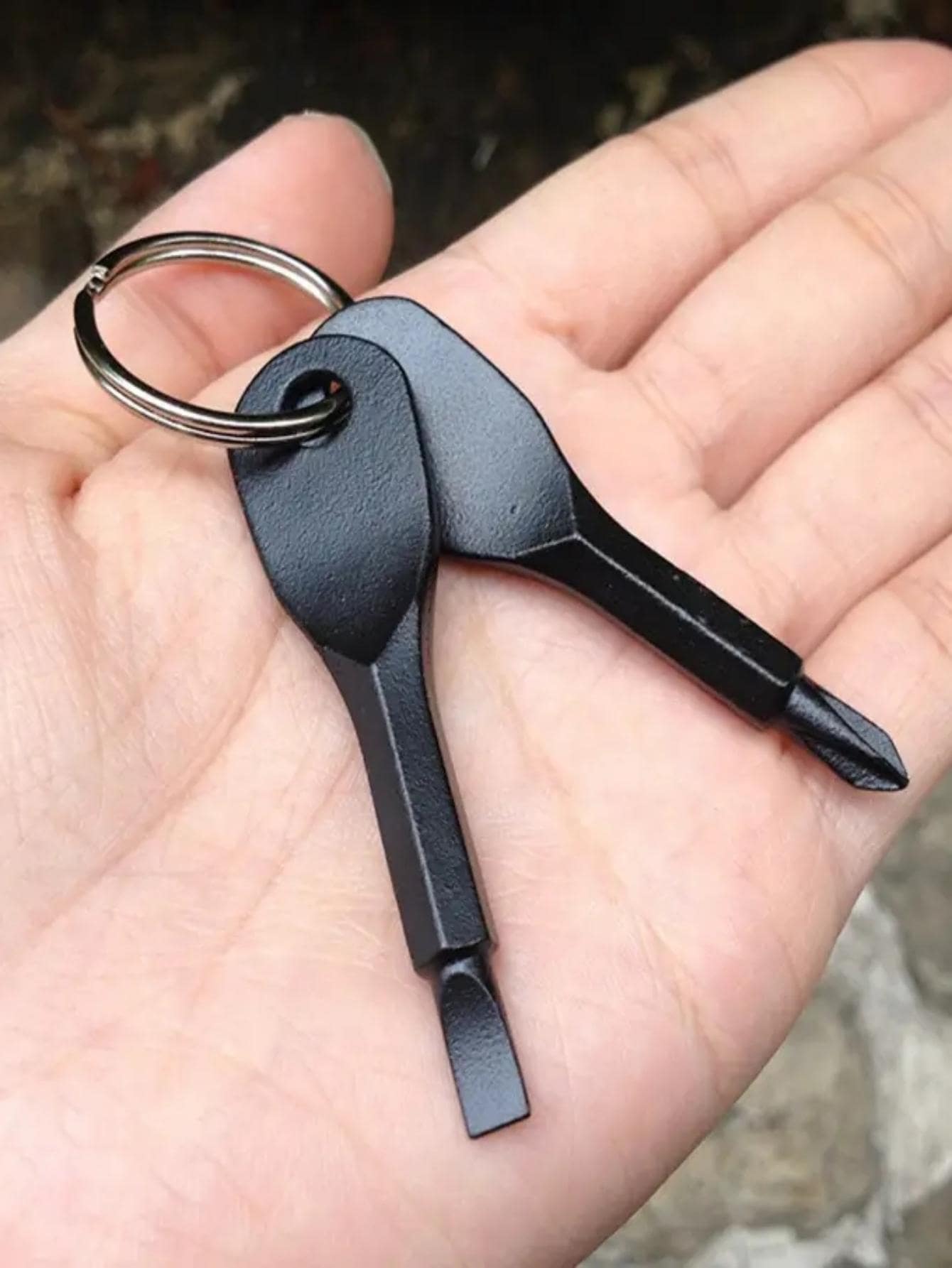 2pcs Multifunction Screwdriver, Tools For Men - Black - View 1