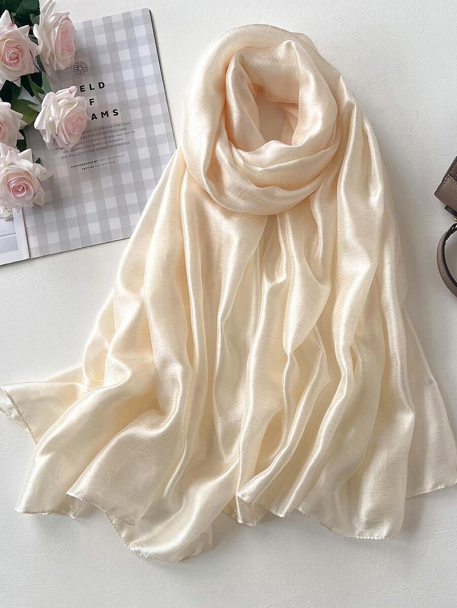 Khăn quàng cổ tối giản - Màu be - Xem 1