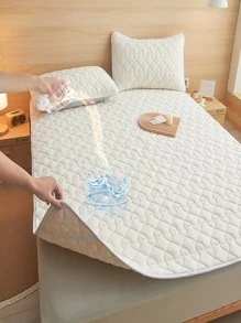 1入組素色防水床墊 - 白色 - 查看 1