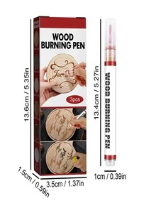 3pcs Chemical Wood Burning Pen - Multicolor - View 7