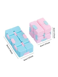 1pc Random Magic Cube Design Toy - Multicolor - View 2