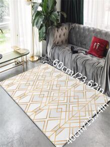 1入組幾何樣式現代滌綸地毯 - 彩色 - 查看 4