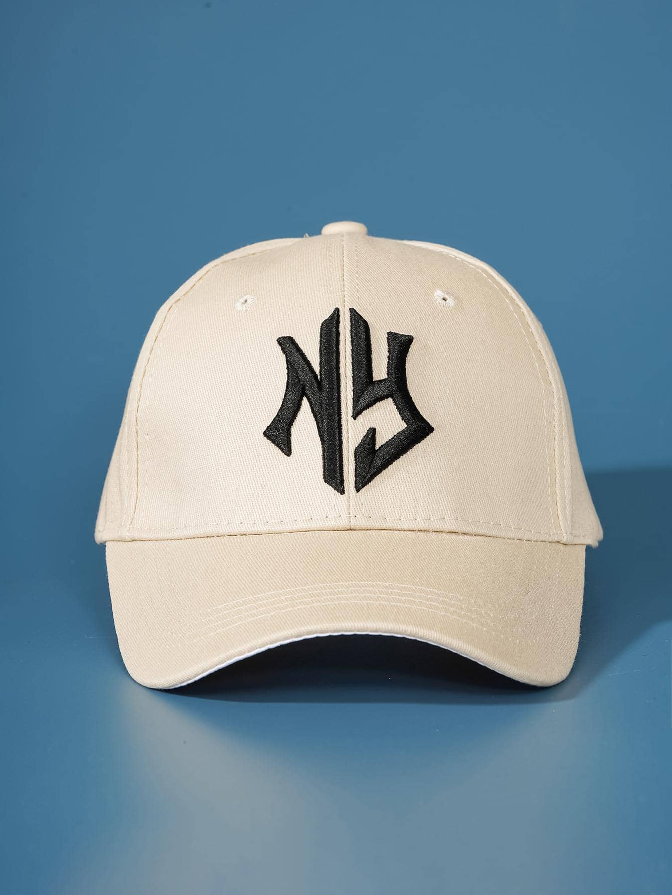 1 Mũ bóng chày nam có thêu chữ - Màu be - Xem 1