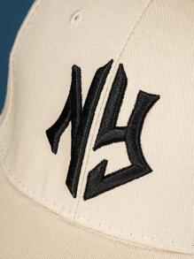 1 Mũ bóng chày nam có thêu chữ - Màu be - Xem 3