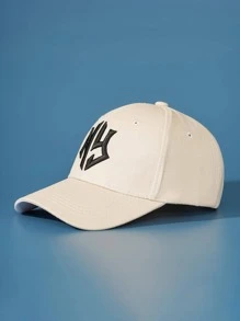 1 Mũ bóng chày nam có thêu chữ - Màu be - Xem 2