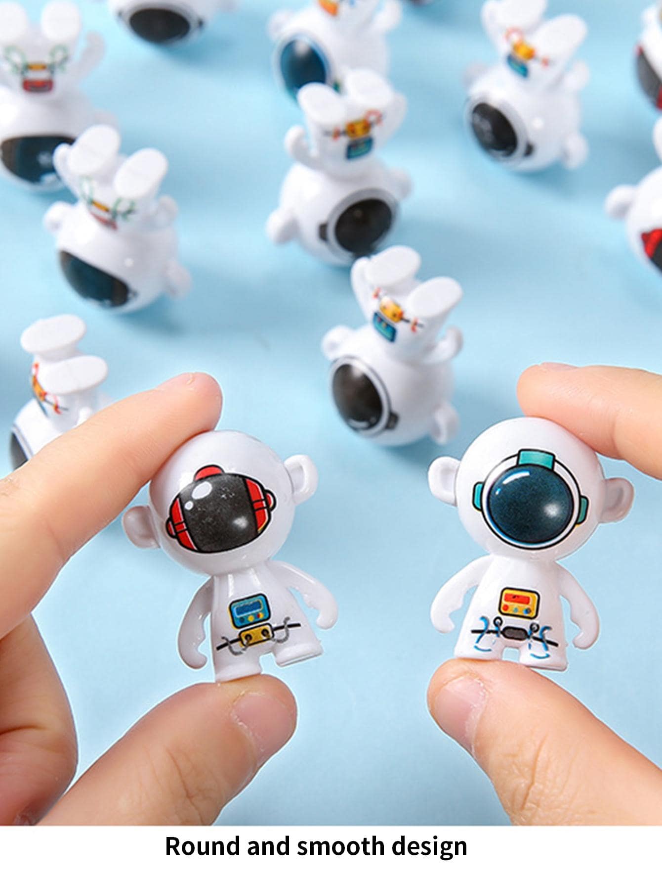 6 piezas Mini Muñeco de Astronauta Invertido Juguete Decorativo Lindo de Dibujos Animados, para Navidad - Multicolor - Ver 1