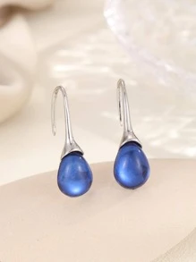 Hoa tai giọt nước - Xanh đậm - Xem 1