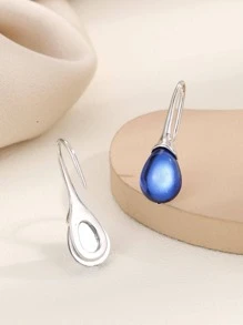 Hoa tai giọt nước - Xanh đậm - Xem 3