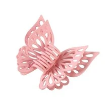 Phụ nữ thiết kế bướm thời trang vuốt tóc để trang trí tóc - Hồng - Xem 4