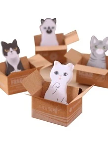 1 Máy Tính Ngẫu Nhiên In Hình Mèo Hoạt Hình Giấy Dán, Đa Năng Dễ Dàng Đăng Giấy Dán Cho Văn Phòng, Trường Học - Nhiều màu - Xem 3