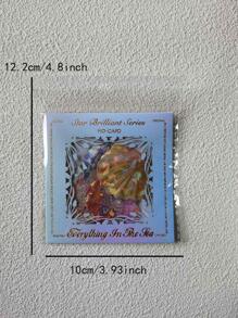 20 cái Nhãn dán hoa văn sinh vật biển, Nhãn dán trang trí đa năng sáng tạo để trang trí tài khoản tay - Nhiều màu - Xem 6