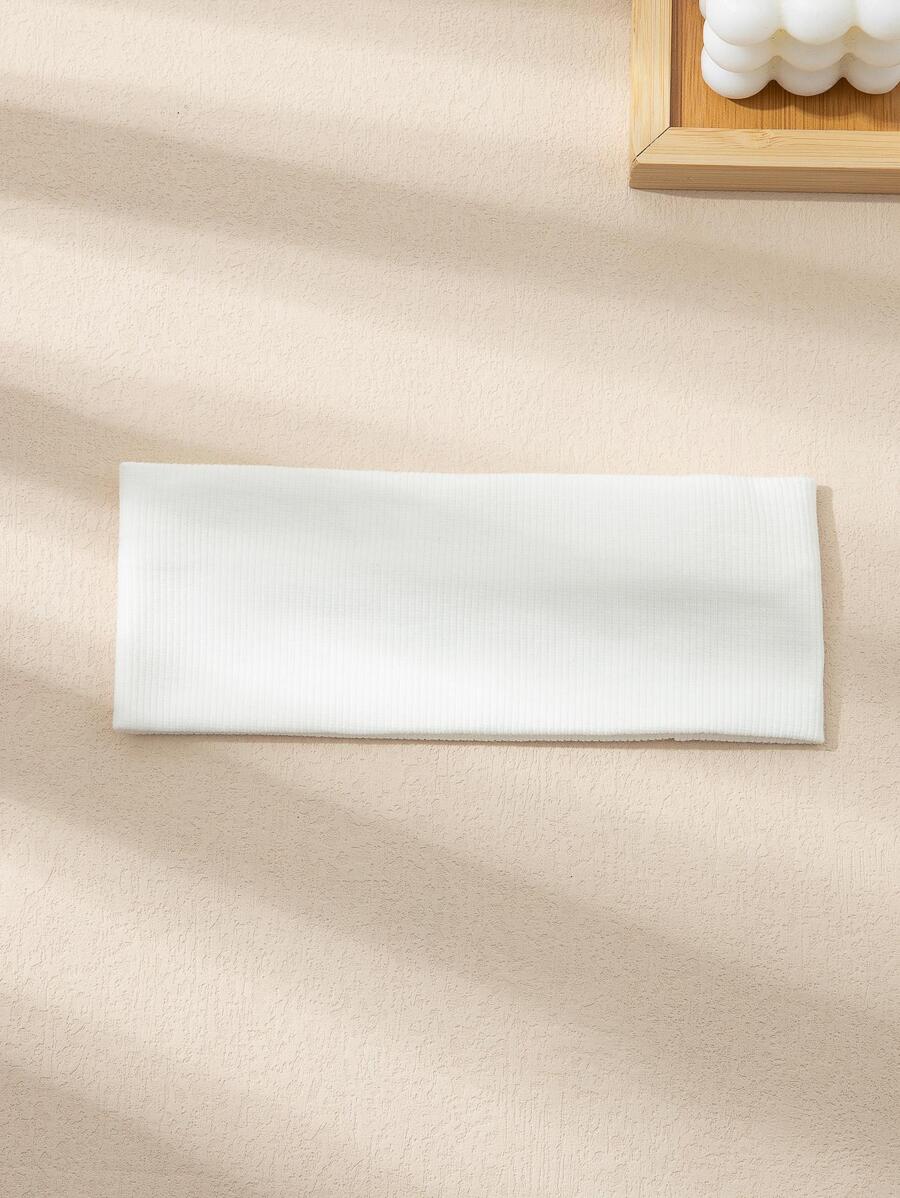 1件装女士纯色休闲发带，适合返校季、健身、运动等场合，可作头巾、吸汗带、发箍等，秋冬季节也适合作为女士度假装扮的发饰，优雅舒适，柔软亲肤。