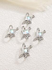 5入組/套星星DIY吊墜 - 白色 - 查看 1