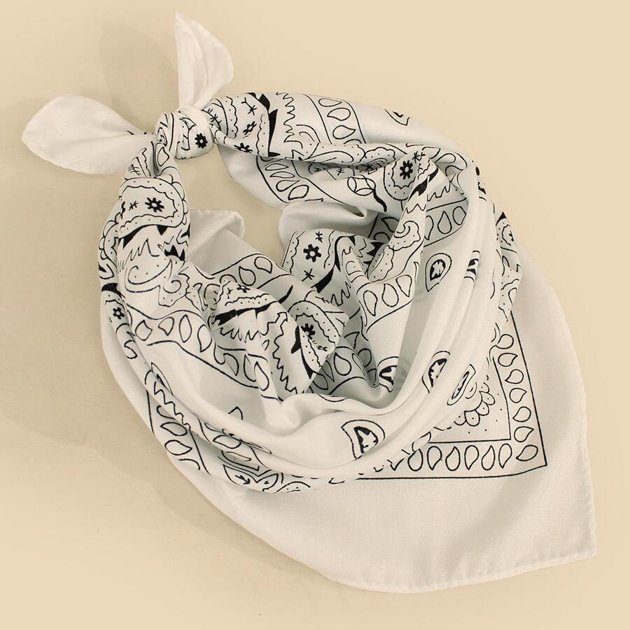 Mulheres Padrão Paisley Fashionable Bandana Para Decoração De Vestidos