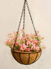 1套稻草悬挂花盆篮 - 黃色 - 查看 8