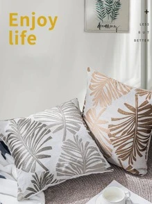 1個沙發軟墊套,不含內芯,創意抱枕套,適用於客廳