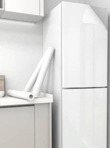 1 rollo de pegatina a prueba de aceite para la cocina, pegatinas, vinilos decorativos para el hogar, decoración de primavera para refrescar tu hogar, pegatinas decorativas para fiestas, regalos de cumpleaños y graduación - Blanco - Ver 10