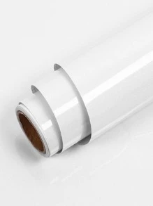 1 rollo de pegatina a prueba de aceite para la cocina, pegatinas, vinilos decorativos para el hogar, decoración de primavera para refrescar tu hogar, pegatinas decorativas para fiestas, regalos de cumpleaños y graduación - Blanco - Ver 3