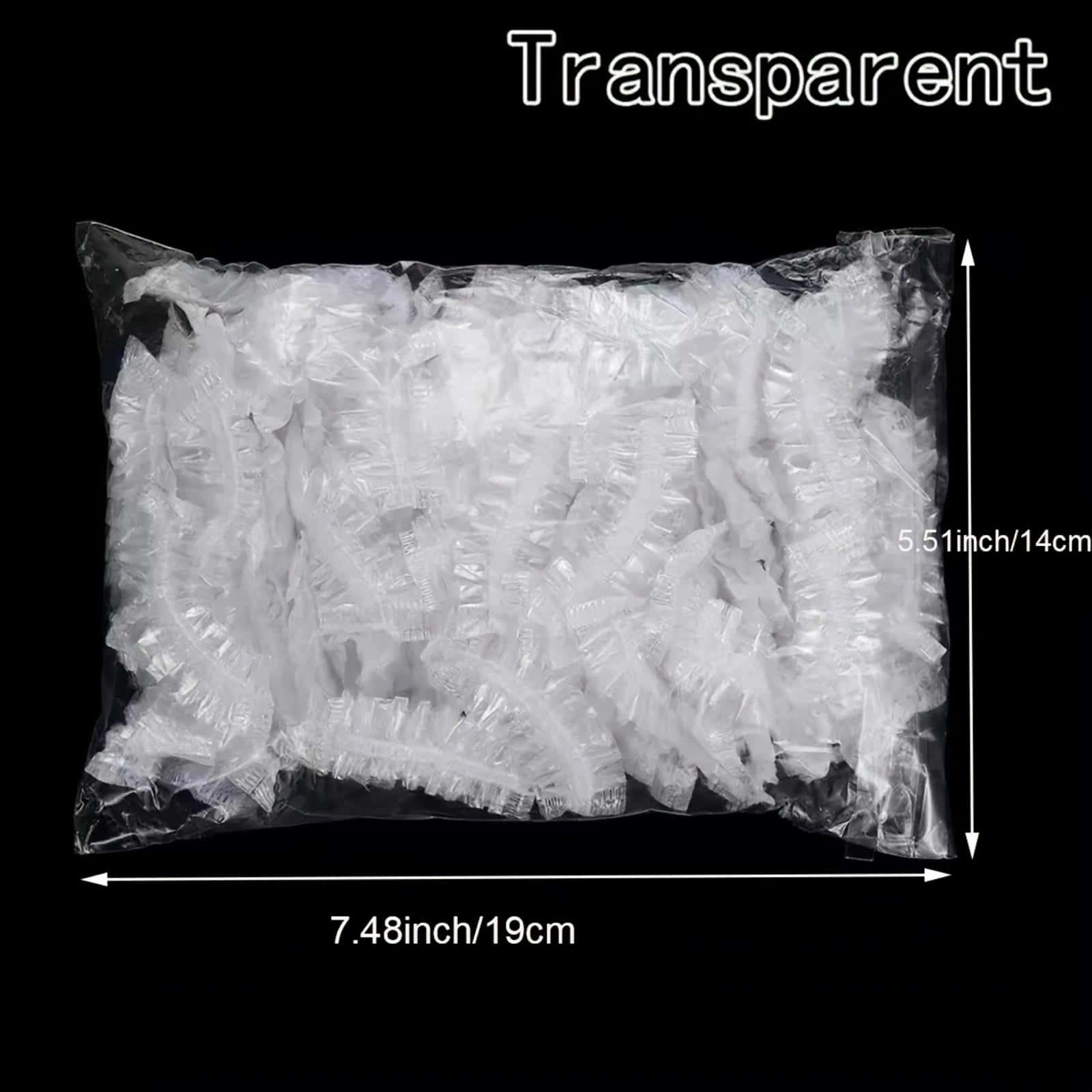 200pcs Disposable Shower Waterproof Ear Protector Cover - Clear - View 1