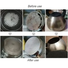 Bàn chải làm sạch nồi 1 cái có tay cầm - Cà phê nâu - Xem 4