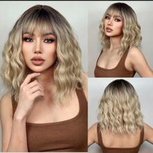 Peluca corta rubia balayage - Degradado - Ver 1