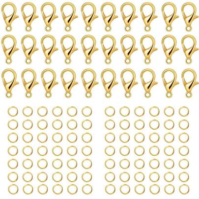 1 Set modischer Zinklegierungs DIY Biegering und Karabinerverschluss für Frauen zur DIY Schmuckherstellung