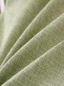 1pc Solid Color Skin-friendly Comfortable Breathable Detachable Seat Cushion - Green - View 6