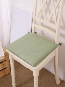 1pc Solid Color Skin-friendly Comfortable Breathable Detachable Seat Cushion - Green - View 1