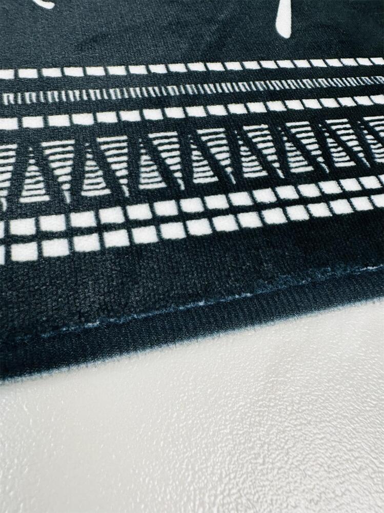 1 pièce Tapis de cuisine antidérapant avec dessin de couverts et lettres ,Décoration de chambre - Multicolore - Voir 4