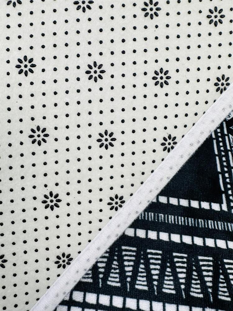 1 pièce Tapis de cuisine antidérapant avec dessin de couverts et lettres ,Décoration de chambre - Multicolore - Voir 3