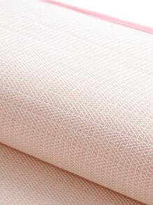 1pc Chenille Absorbent & Anti-slip Floor Mat, Suitable For Bedroom/kitchen/living Room/bathroom/entrance Doormat - Hot Pink - View 4