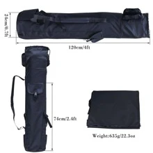 Fishing Rod Carrier Fishing Reel Organizer Pole Storage Bag for Fishing and Traveling,A Gift for Family Father, Daughter and Friends - 黑色 - 查看 4