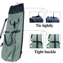 Fishing Rod Carrier Fishing Reel Organizer Pole Storage Bag for Fishing and Traveling,A Gift for Family Father, Daughter and Friends - xanh quân đội - Xem 6